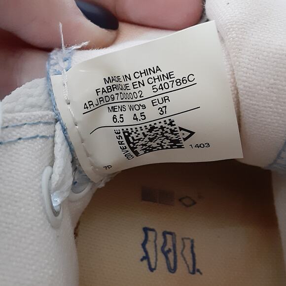 Converse Chuck Taylor All Star High Top Galaxy Print “MiYear” Star Sneakers 4.5W - Picture 10 of 10